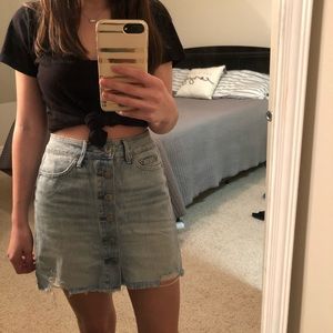 American Eagle Button-up Jean Skirt